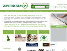 Tablet Screenshot of carpetrecyclinguk.com
